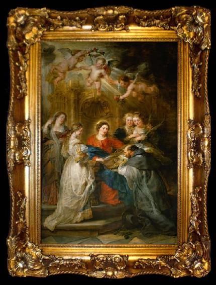 framed  Peter Paul Rubens Maria erscheint dem Hl, ta009-2