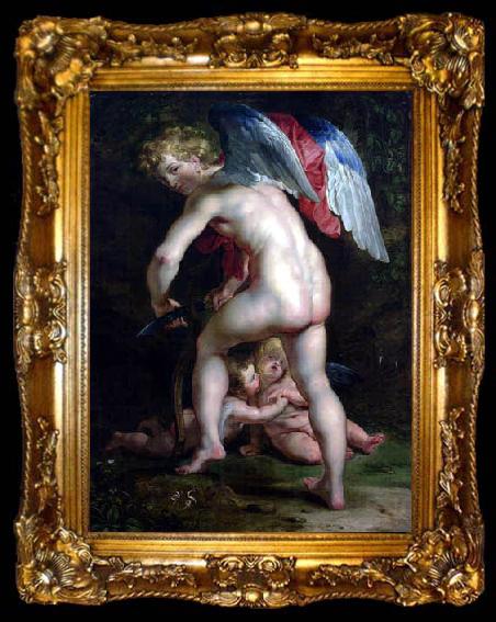 framed  Peter Paul Rubens Amor schnitzt den Bogen, ta009-2