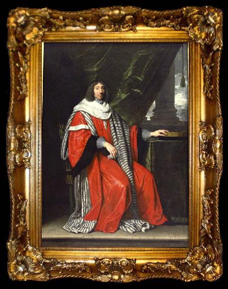 framed  Philippe de Champaigne Jean Antoine de Mesmes, ta009-2