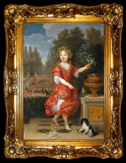 framed  Pierre Mignard A young Mademoiselle de Blois, ta009-2