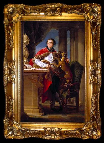 framed  Pompeo Batoni Portrait of Charles Compton, 7th Earl of Northampton, ta009-2