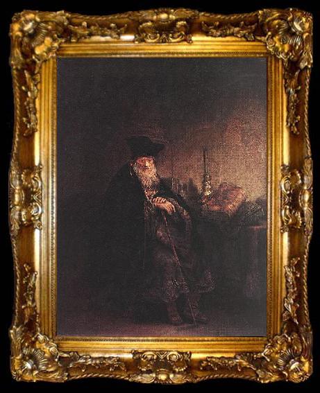framed  REMBRANDT Harmenszoon van Rijn Self-portrait as a Young Man, ta009-2