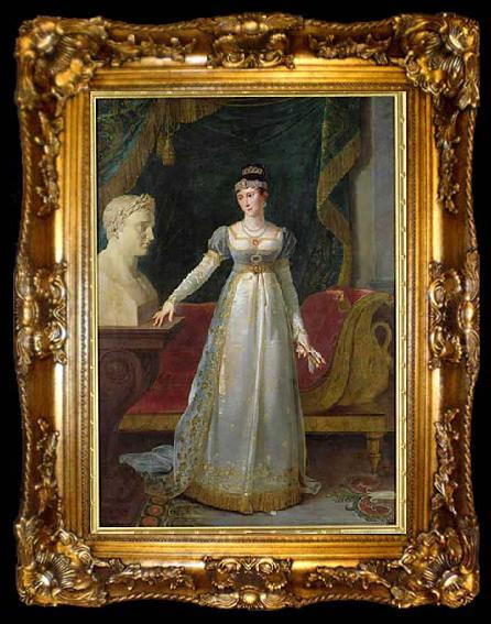 framed  Robert Lefevre Portrait of Pauline Bonaparte Princesse Borghese, ta009-2