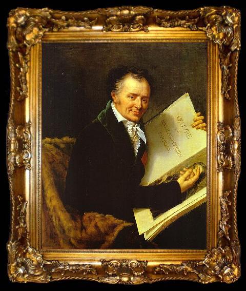 framed  Robert Lefevre Portrait of French engraver Vivant Denon, ta009-2