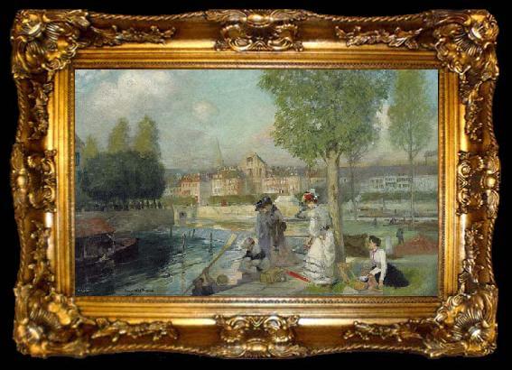 framed  Rupert Bunny A Provincial Town in France,, ta009-2