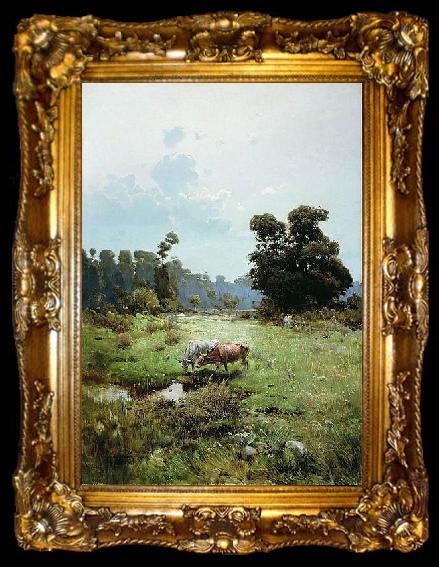 framed  Serhii Vasylkivsky Cossack meadow, ta009-2
