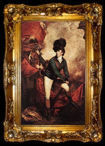 framed  Sir Joshua Reynolds Portrait of Sir Banastre Tarleton, ta009-2