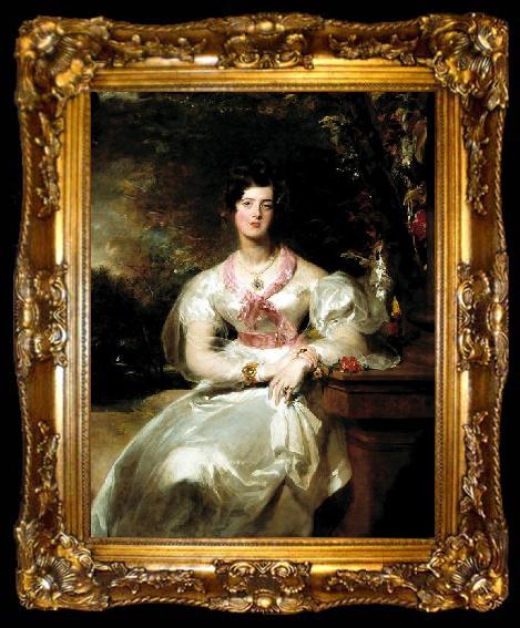 framed  Sir Thomas Lawrence Portrait of the Honorable Mrs, ta009-2