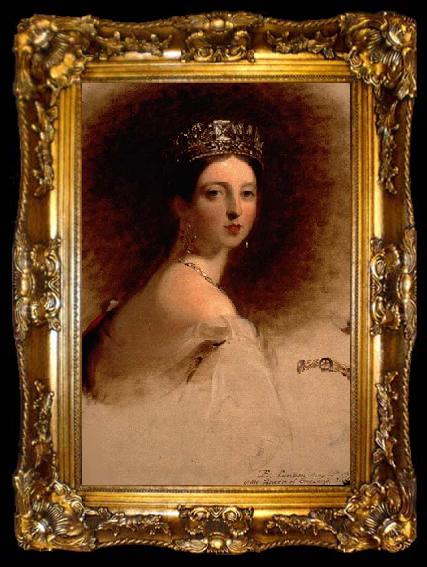 framed  Thomas Sully Portrait of Queen Victoria, ta009-2
