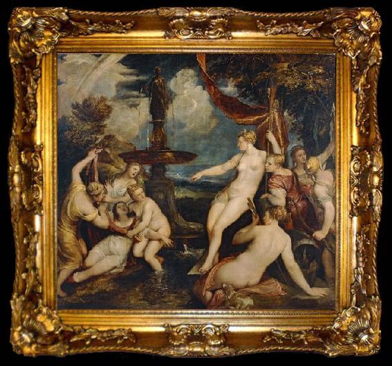 framed  Titian Diana and Callisto by Titian, ta009-2