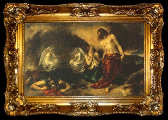 framed  William Etty Christ Appearing to Mary Magdalene after the Resurrection exhibited 1834, ta009-2