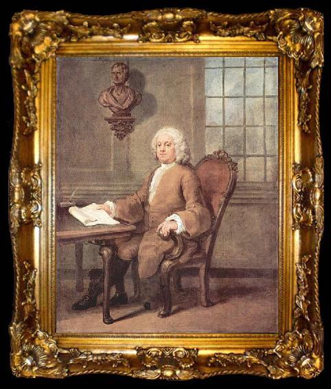 framed  William Hogarth Portrat der Dr. Benjamin Hoaldy, ta009-2