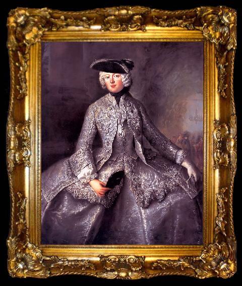 framed  antoine pesne Prinzessin Amalia von Preussen, ta009-2