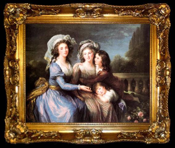 framed  eisabeth Vige-Lebrun Marquise de Pezay, ta009-2