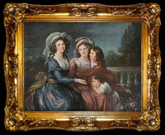 framed  eisabeth Vige-Lebrun The Marquise de Pezay, ta009-2