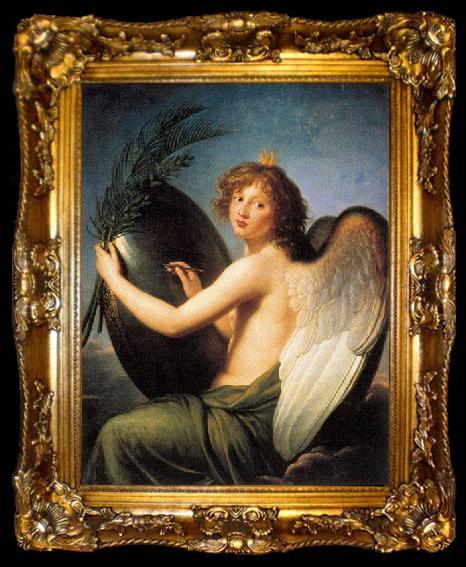 framed  elisabeth vigee-lebrun Allegory of the Genius of Alexander I. Prince Heinrich Lubomirski, ta009-2