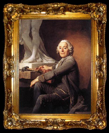 framed  unknow artist Portrait of Christohpe Gabriel Allegrain, ta009-2