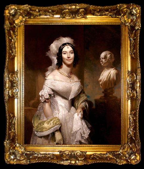 framed  unknow artist Portrait of Angelica Singleton Van Buren, ta009-2