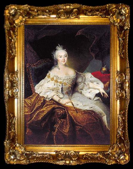 framed  unknow artist Portrait of Elizabeth of Russia, ta009-2