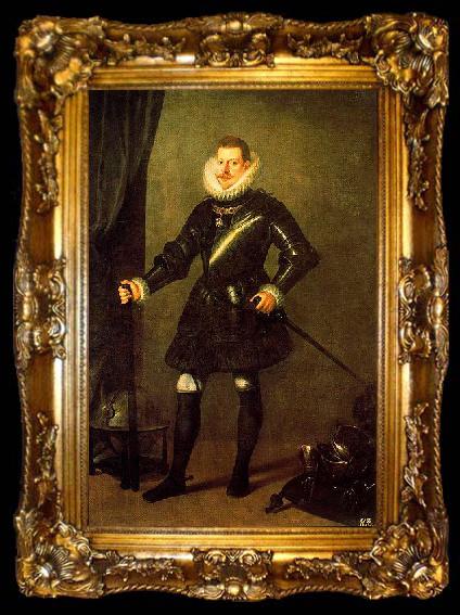framed  unknow artist Portrait of Philip III of Spain, ta009-2