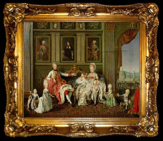framed  unknow artist Grobherzog Leopold mit seiner Familie, ta009-2
