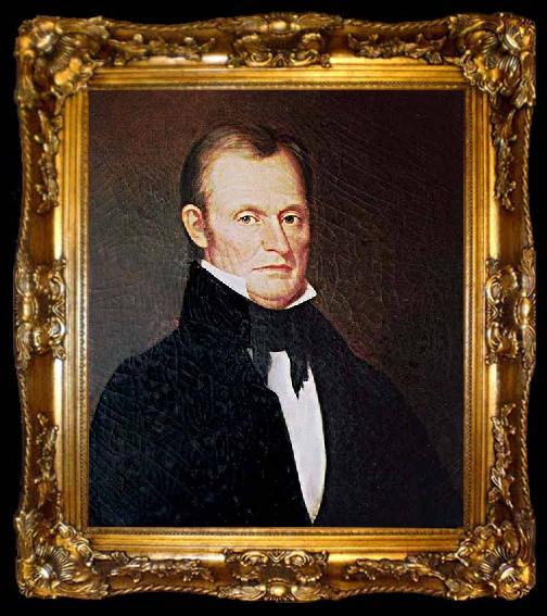 framed  unknow artist Portrait of Col. William Martin of Dixon Springs, ta009-2