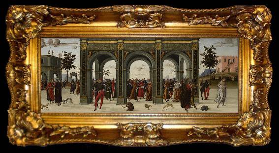 framed  unknow artist Spalliera Panels The Story of Griselda Part II Exile, ta009-2