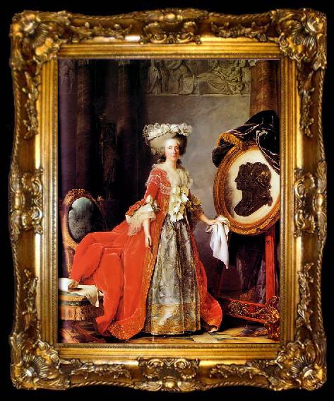 framed  unknow artist Portrait of Madame Adelaide, ta009-2