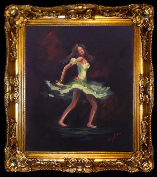framed  unknow artist Dancer Whirling, ta009-2