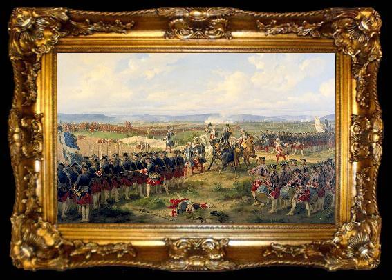 framed  unknow artist Battle of Fontenoy, ta009-2