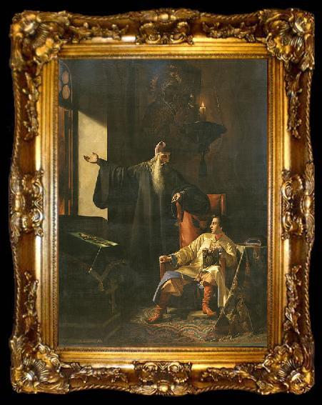 framed  unknow artist Tsar Ivan the Terrible and the priest Sylvester, ta009-2