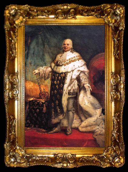 framed  unknow artist Portrait of Louis XVIII of France, ta009-2