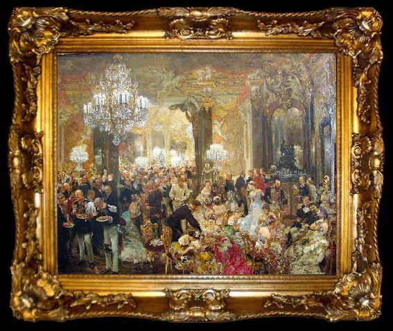 framed  Adolph von Menzel painted, ta009-2