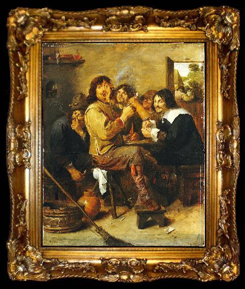 framed  Adriaen Brouwer The Smokers, ta009-2