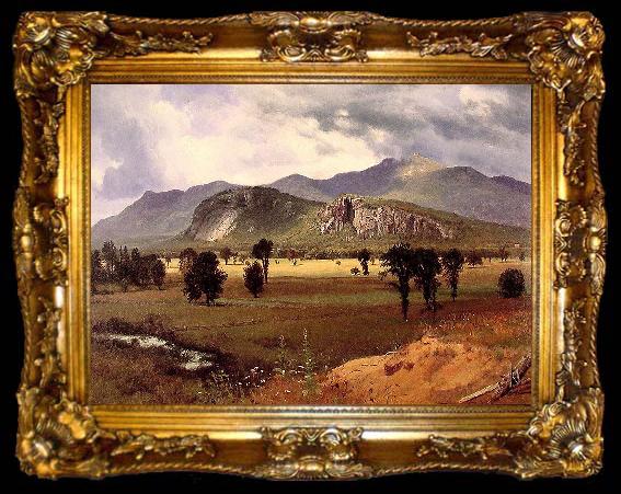 framed  Albert Bierstadt Moat Mountain, Intervale, New Hampshire, ta009-2