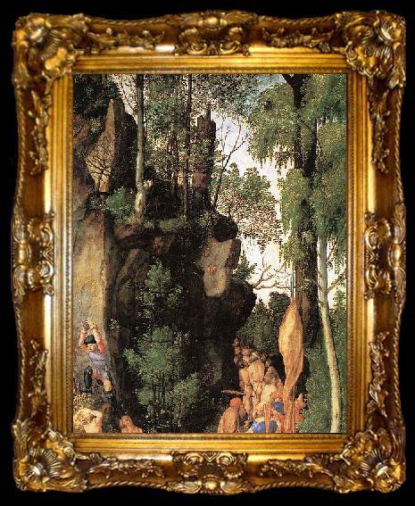 framed  Albrecht Durer The Martyrdom of the Ten Thousand, ta009-2
