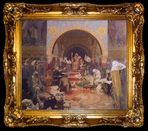 framed  Alfons Mucha The Morning Star of Slavonic Literature, ta009-2