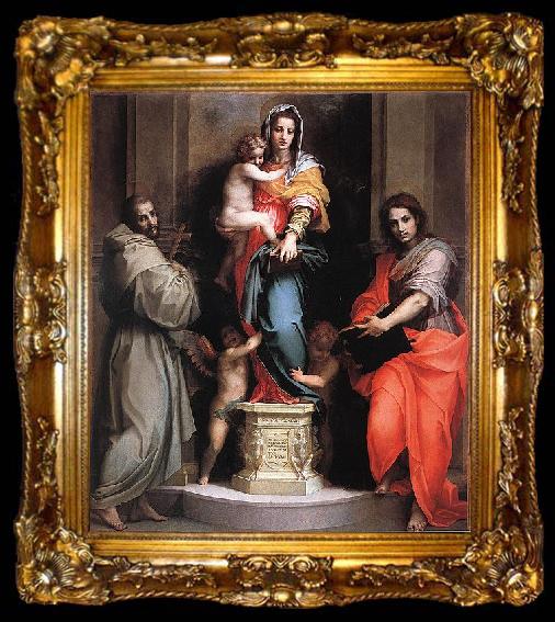 framed  Andrea del Sarto Madonna of the Harpies, ta009-2
