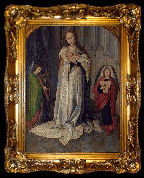 framed  Anonymous Virgin and Child with Musician Angels, ta009-2