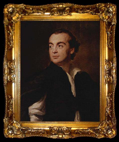 framed  Anton Raphael Mengs Portrat eines Mannes, ta009-2