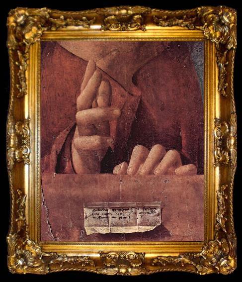 framed  Antonello da Messina Salvator mundi, ta009-2