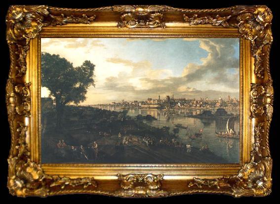 framed  Bernardo Bellotto View of Warsaw from Praga, ta009-2