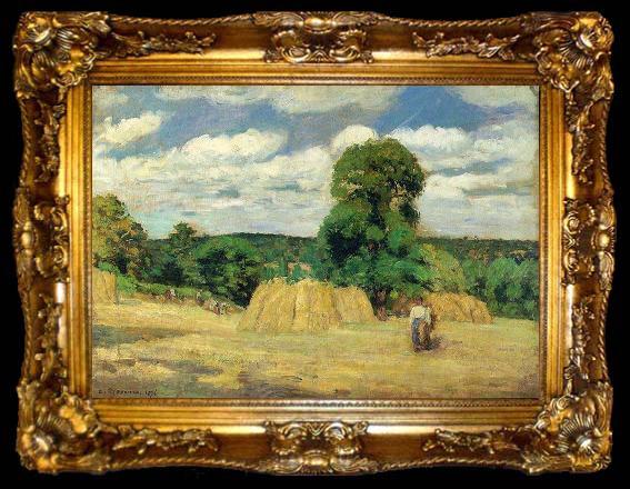 framed  Camille Pissarro Ernte, ta009-2