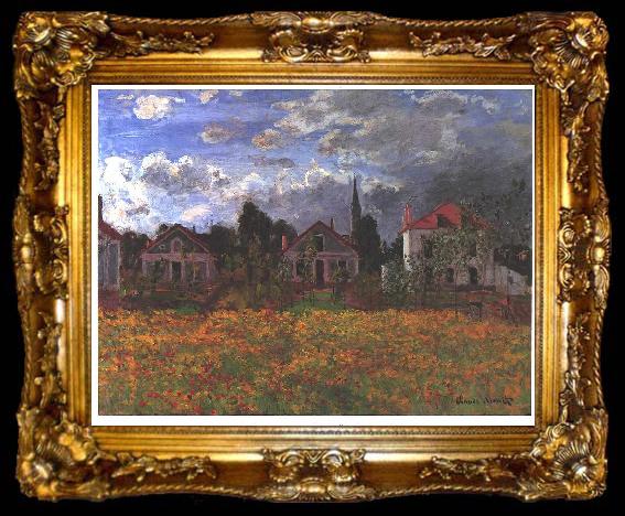 framed  Claude Monet Maisons d