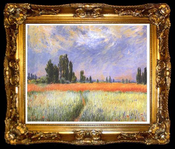 framed  Claude Monet Wheatfield, ta009-2