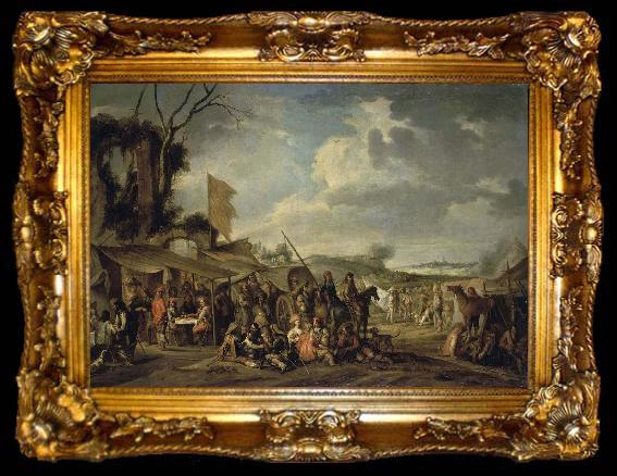 framed  Cornelis de Wael A Camp by the Ruins, ta009-2