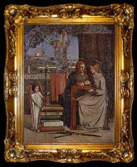 framed  Dante Gabriel Rossetti The Girlhood of Mary Virgin, ta009-2