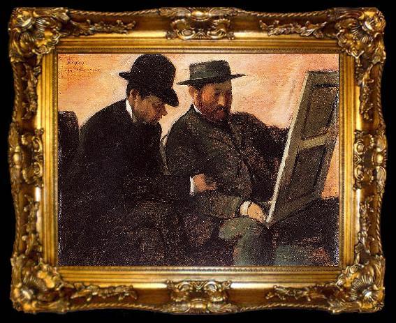 framed  Edgar Degas The Amateurs, ta009-2