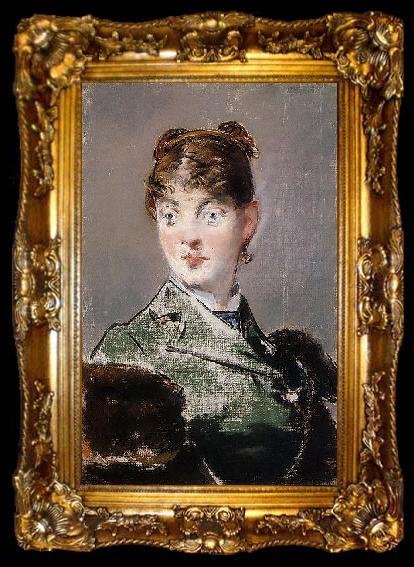 framed  Edouard Manet Portrait de Mme Guillemet, ta009-2