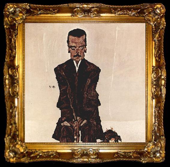 framed  Egon Schiele Portrait of Eduard Kosmack, ta009-2